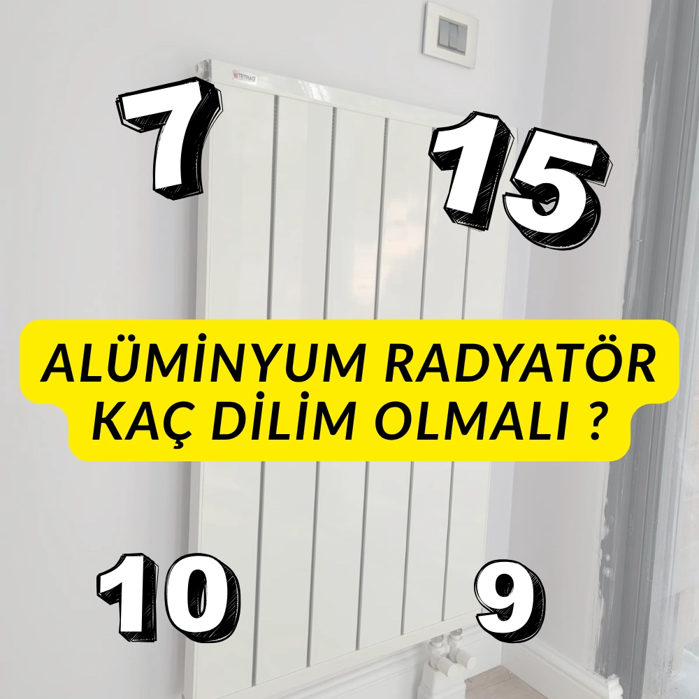 Alüminyum Radyatör Kaç Dilim Olmalı? 20 m², 15 m² ve 25 m² İçin Örnek Hesaplar
