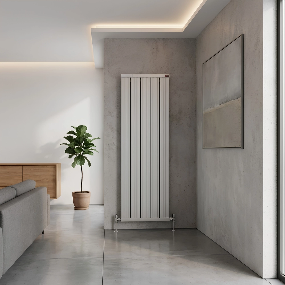 Belvedere Alüminyum Dikey Radyatör Mat Gri Ral 9006