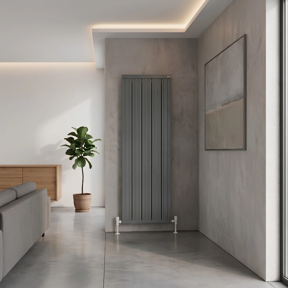 Belvedere Alüminyum Radyatör Dikey Antrasit Ral 7016